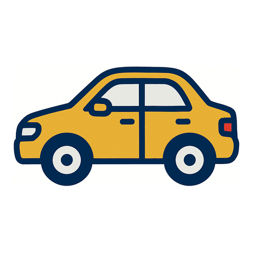 a gold car