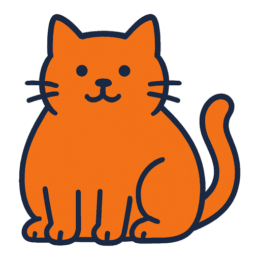 a fat orange cat