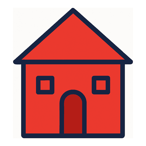 a red house