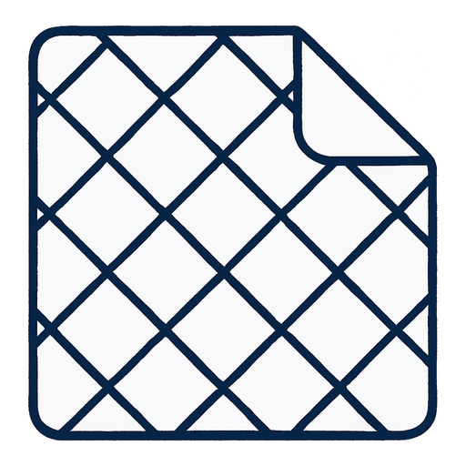 a white quilted blanket