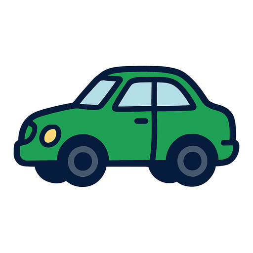 a green car