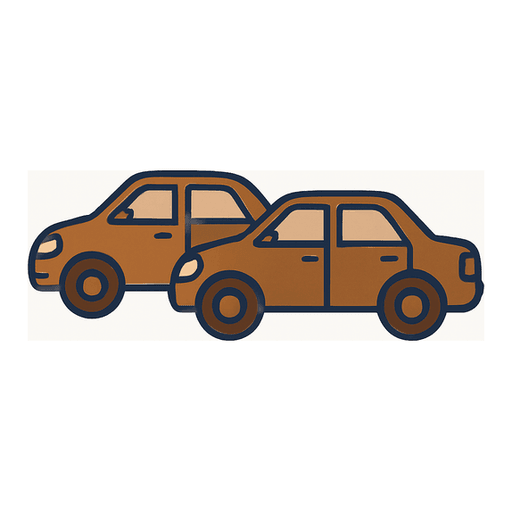 two brown cars