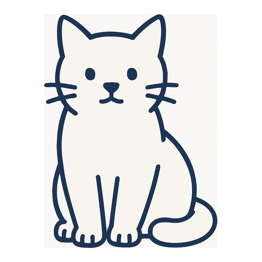 a white cat