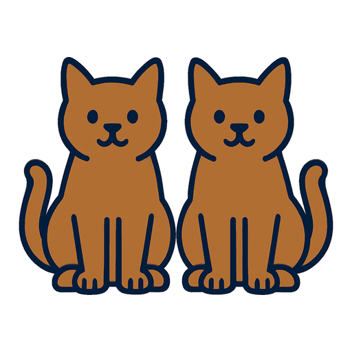 two brown cats