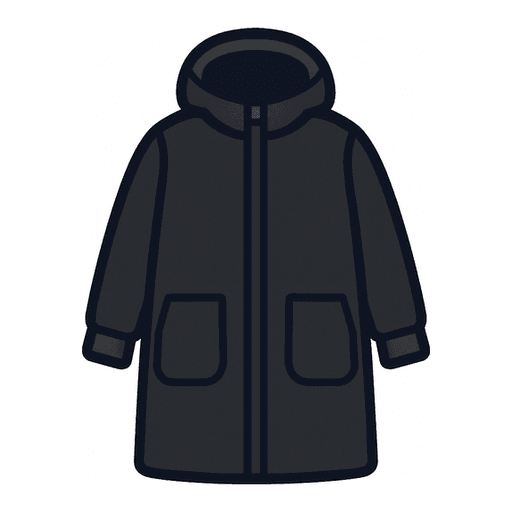 a black coat
