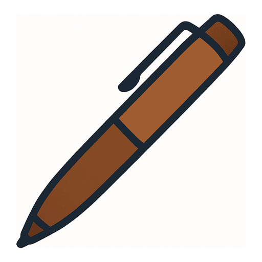 a brown pen