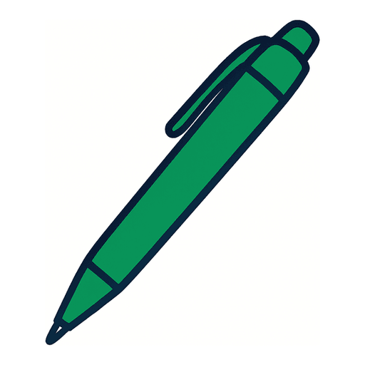 a green pen