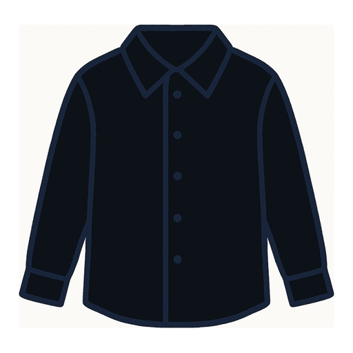 a black shirt