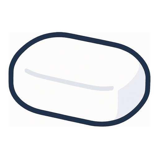 a white bar of soap