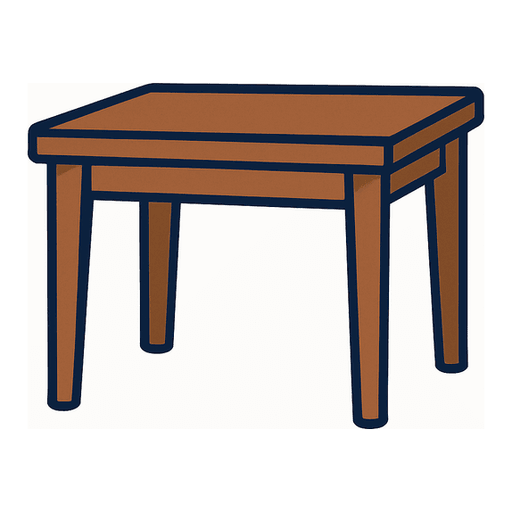 a brown table
