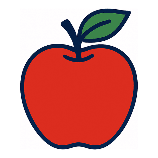 a red apple