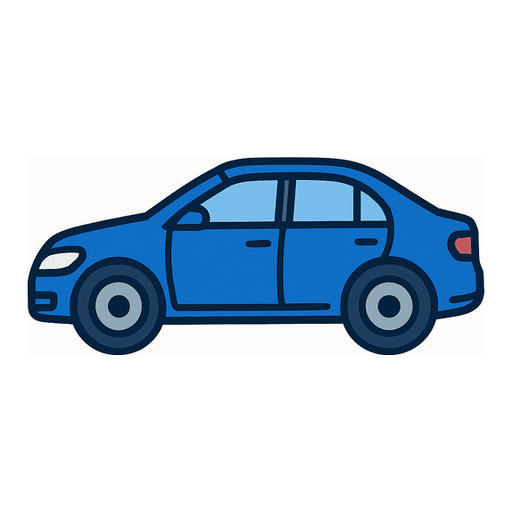 a shiny brand-new car